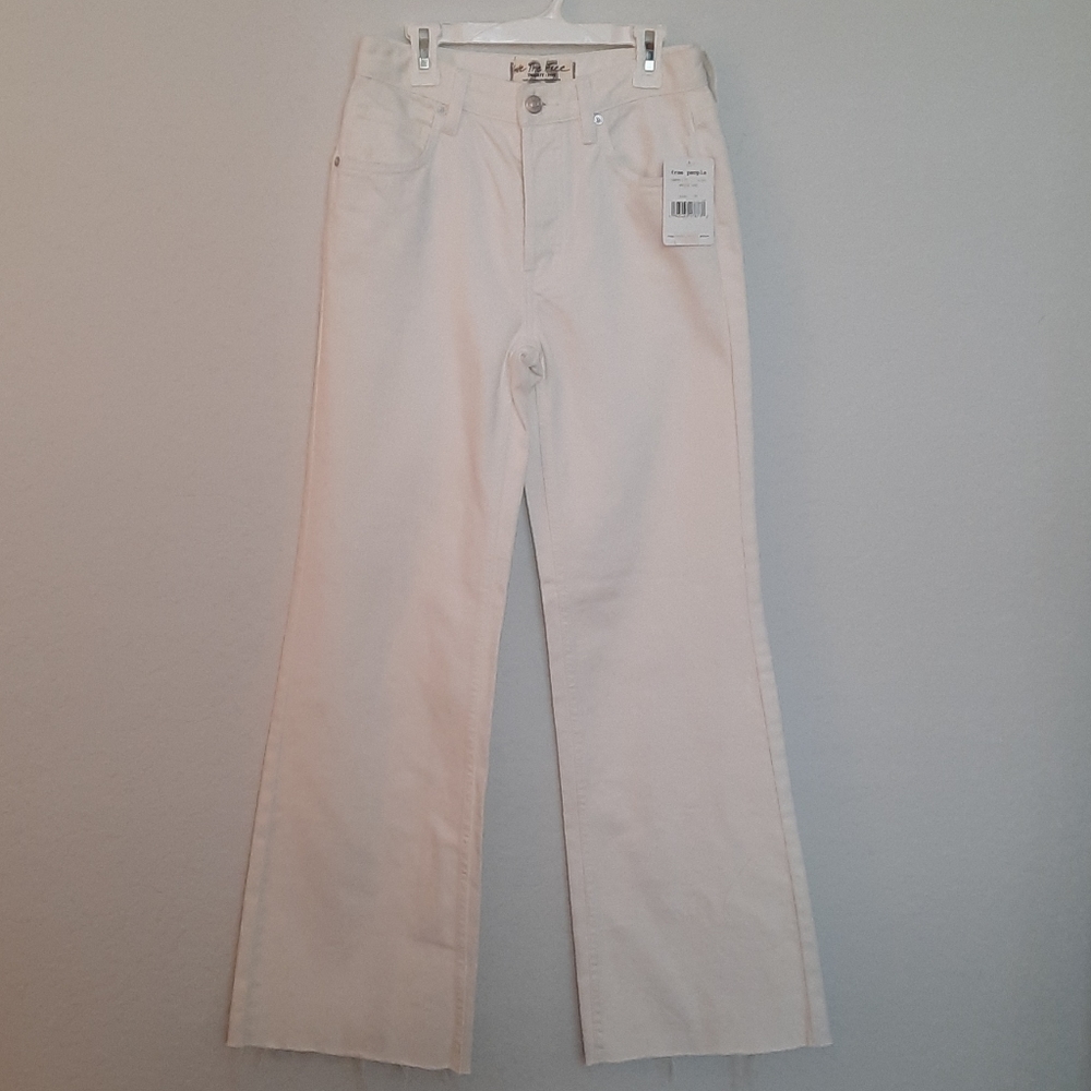 Free People Button Fly Ankle Jeans